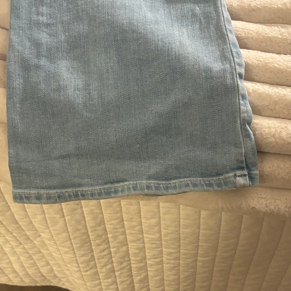 PAIGE Sky Blue Wide Leg Jeans - Picture 6 of 8